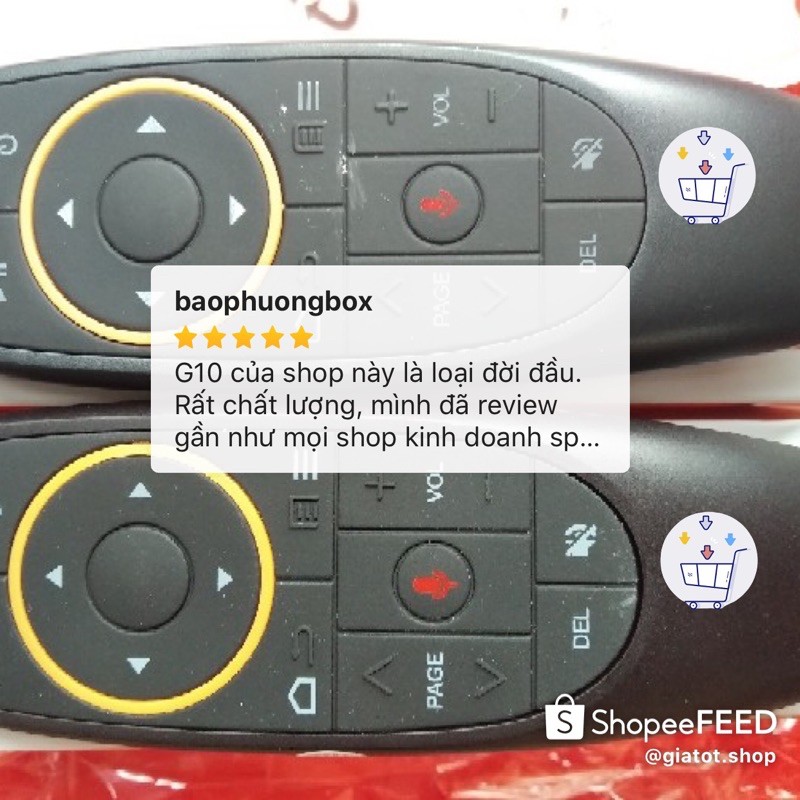  Chuột bay điều khiển giọng nói G10s , Q6 - Dùng cho tivi, đầu thu android box.