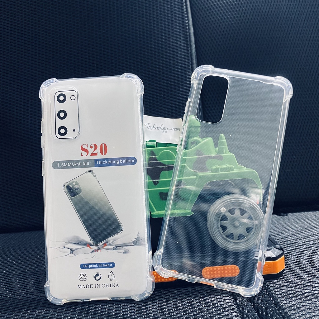 Ốp lưng chống sốc Samsung Galaxy S20 dẻo trong suốt cao cấp bo 4 góc dày dặn