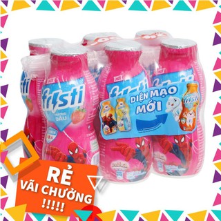 💖DATE MỚI💖 Lốc 6 chai sữa chua uống dâu Fristi 80ml