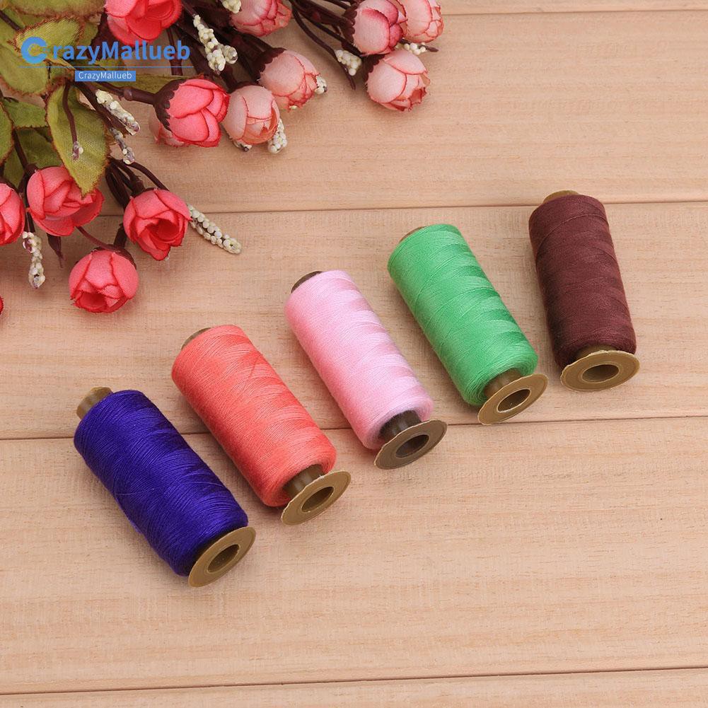 Cuộn 24 Cuộn Dây Cotton 500 Yard Nhiều Màu Mới