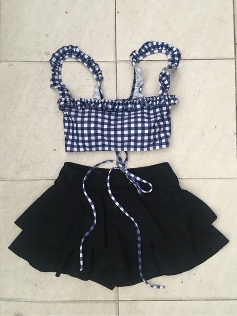 Bikini 2 dây caro dễ thương