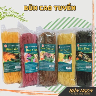 Bún gạo lứt Cao Tuyền (túi 500g), Bún Đen, Bún Cẩm/Gấc/Ngô - Bún Ngon