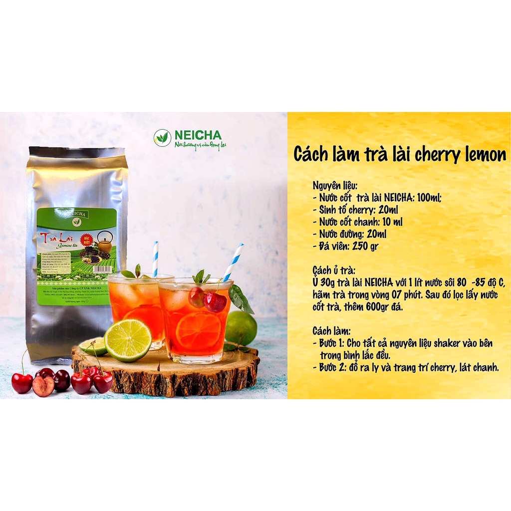 Trà Lài Neicha 500gr/ NGUYÊN LIỆU PHA TRÀ SỮA, TRÀ HOA QUẢ thơm ngon đặc biệt.