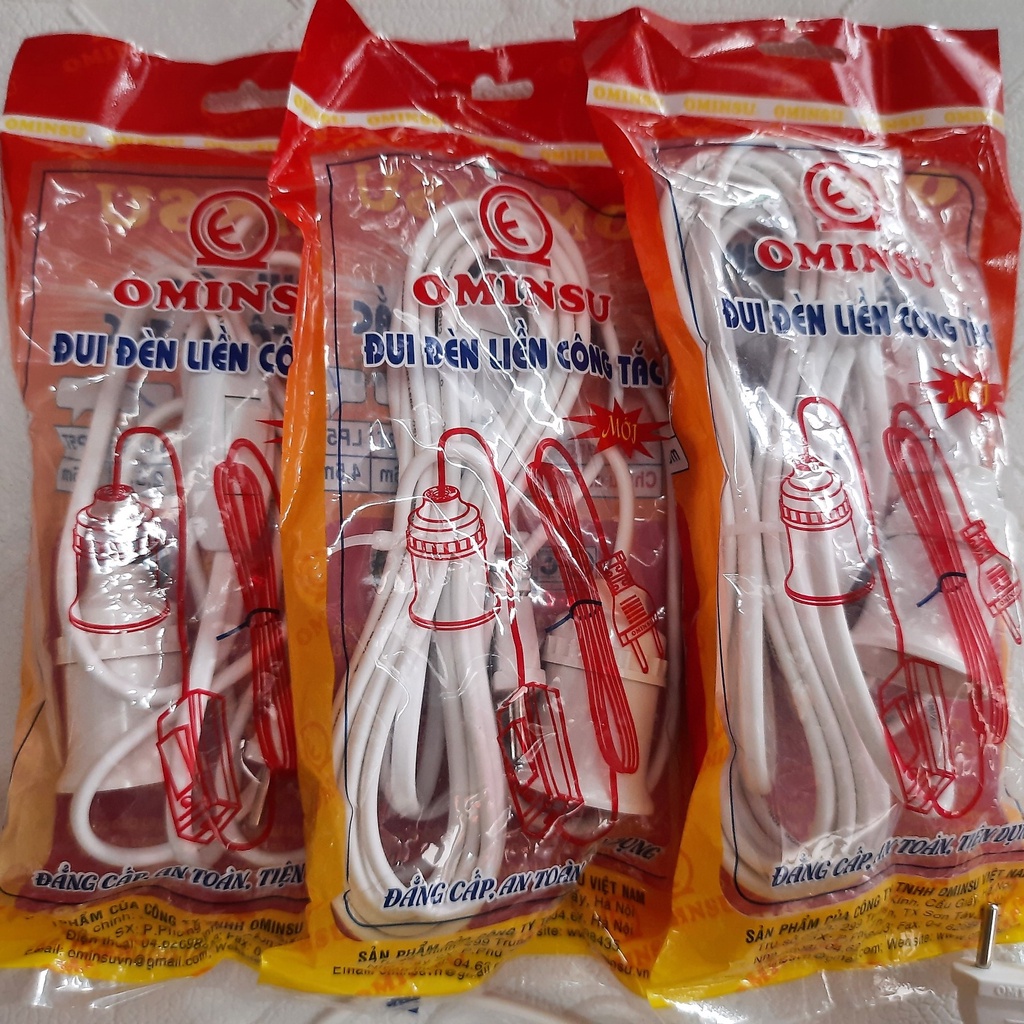 Dây đuôi đèn có công tắc OMINSU E27 500W