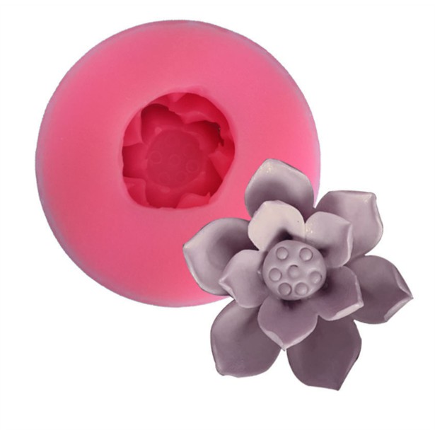 Khuôn Silicone Hoa Sen 4.3 Cm