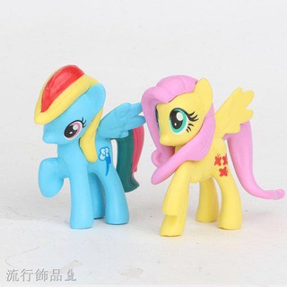 Set 13 Mô Hình Ngựa Pony 7cm Dễ Thương Trang Trí Bánh Kem