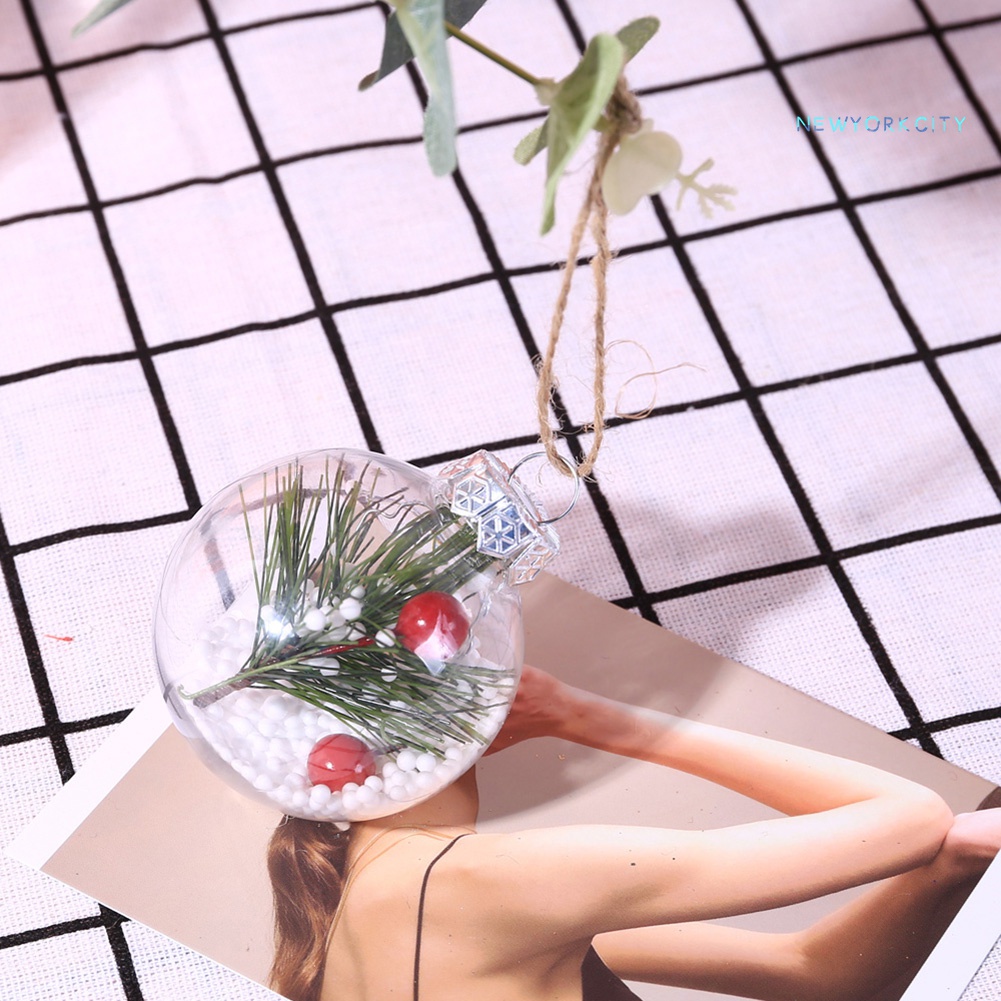 Quả Bóng Trong Suốt Treo Trang Trí Cây Thông Giáng Sinh