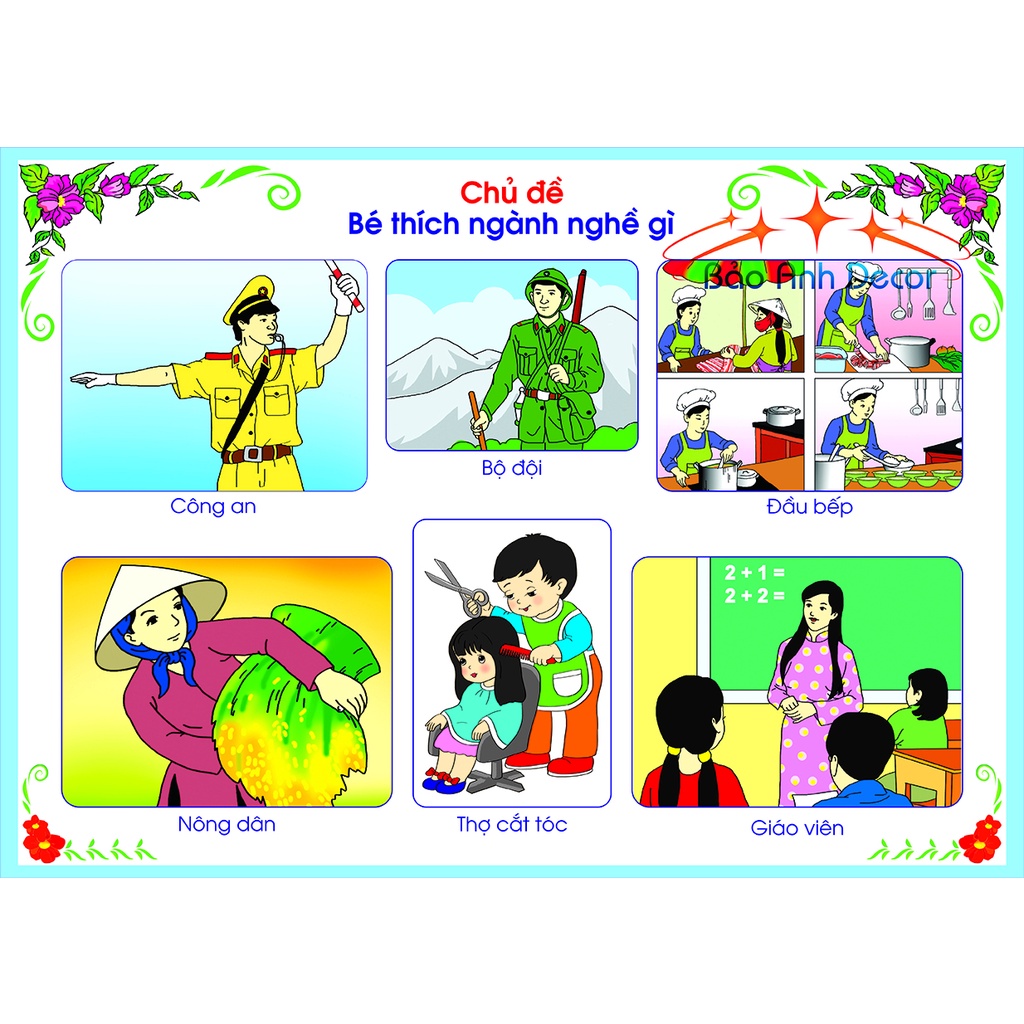 Tranh decal Dán Tường cho bé - Tranh Dán đủ các hình giúp bé phát triển