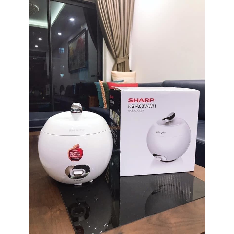 [Sẵn Hàng] NỒI CƠM ĐIỆN QUẢ TÁO SHARP KS-A08 | BigBuy360 - bigbuy360.vn