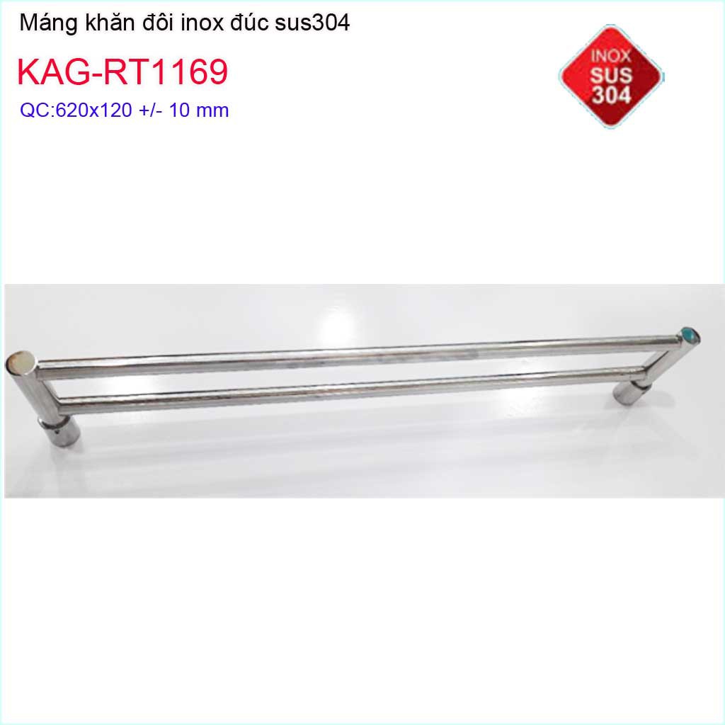 Giá treo khăn inox 304, giá vắt khăn, thanh treo khăn Roto KAG-RT1169