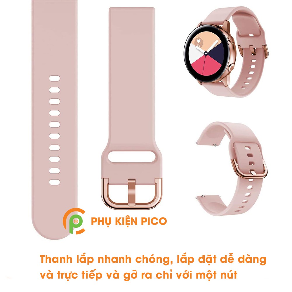 Dây silicon đồng hồ Samsung Galaxy Watch Active 2 40/44mm bản rộng 20mm