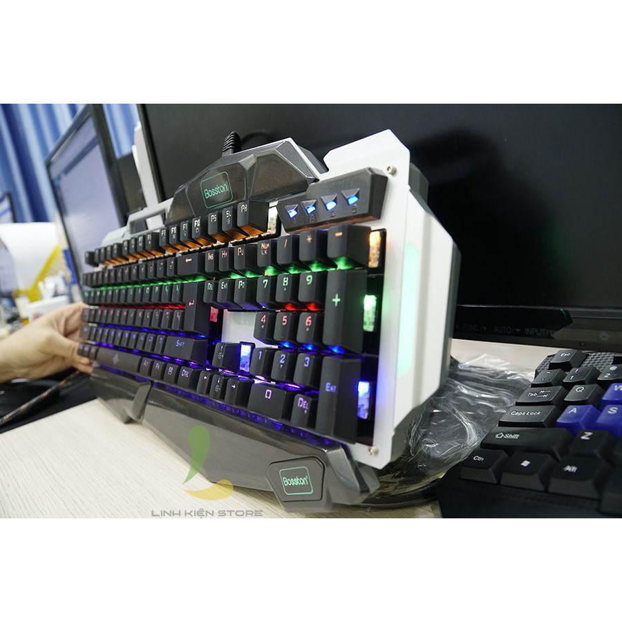 Bàn Phím cơ chuyên game Bosston MK 915 phím cơ led RGB [chính hãng]