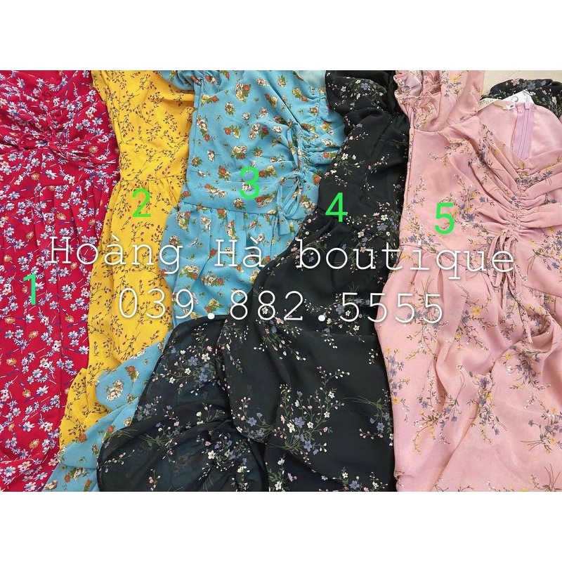 Váy hoa rút dây xinh xắn