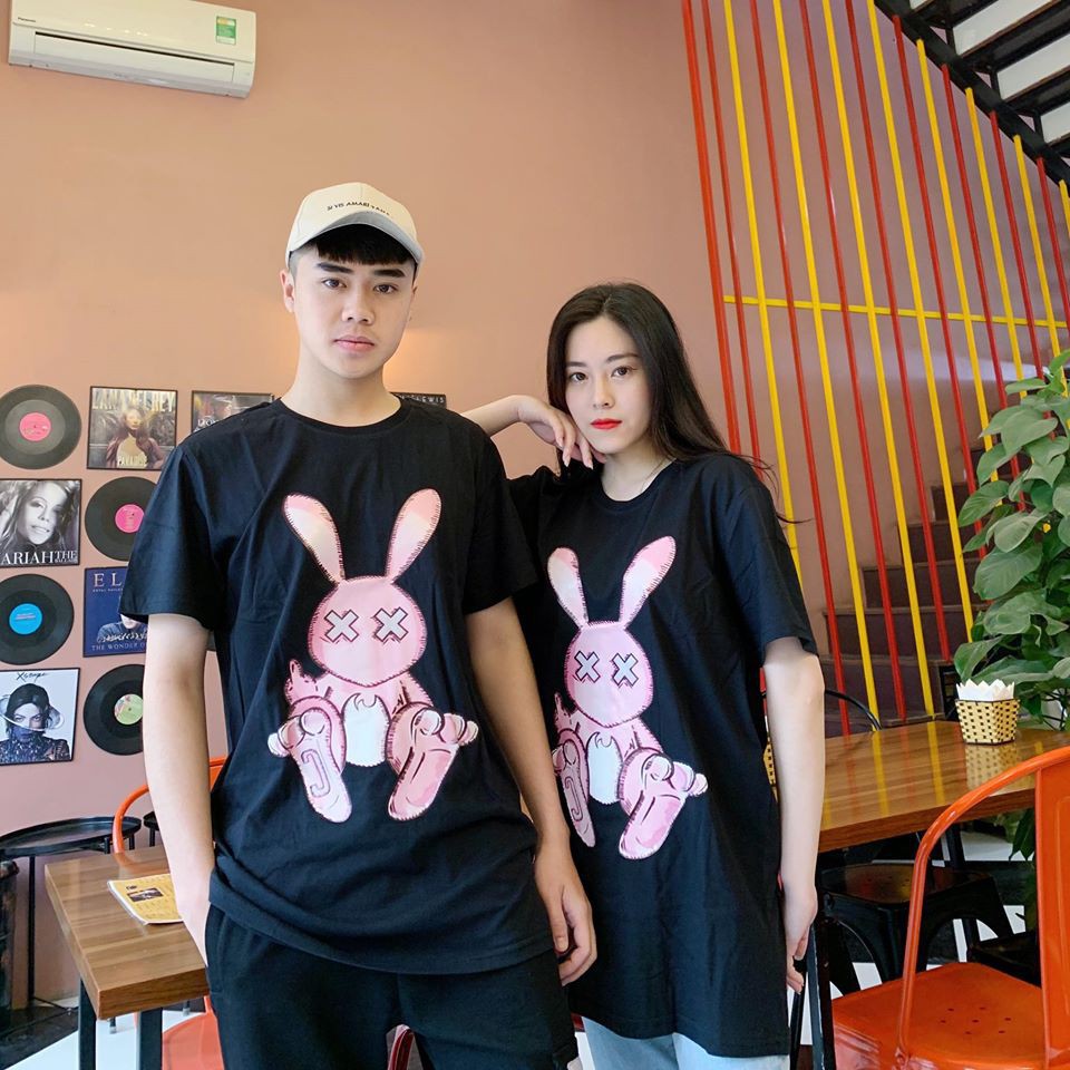 Áo phông form rộng unisex BAD RABIT, áo thun tay lỡ Choose Us CA001