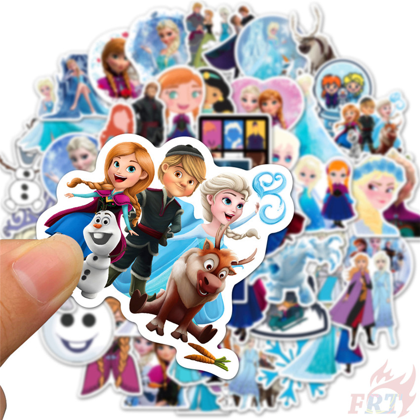 ❉ Frozen - Series 02 Disney Princess Anna Elsa Stickers ❉ 50Pcs/Set Classical Movie DIY Fashion Mixed Doodle Decals Stickers