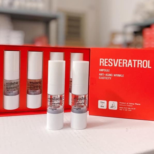(SALE LỖ) Tinh chất chống lão hóa Ildong Resveratrol Ampoule Set (10ml *4ae) | BigBuy360 - bigbuy360.vn