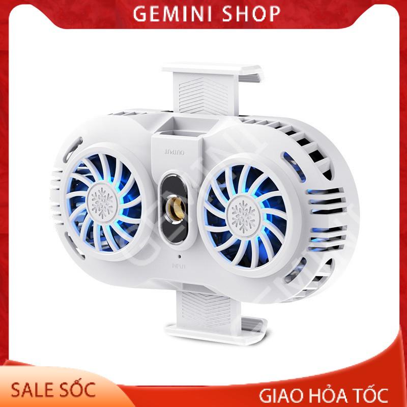 Quạt tản nhiệt điện thoại 2 quạt sò nóng lạnh memo AH102 Gaming giá rẻ GEMINI SHOP