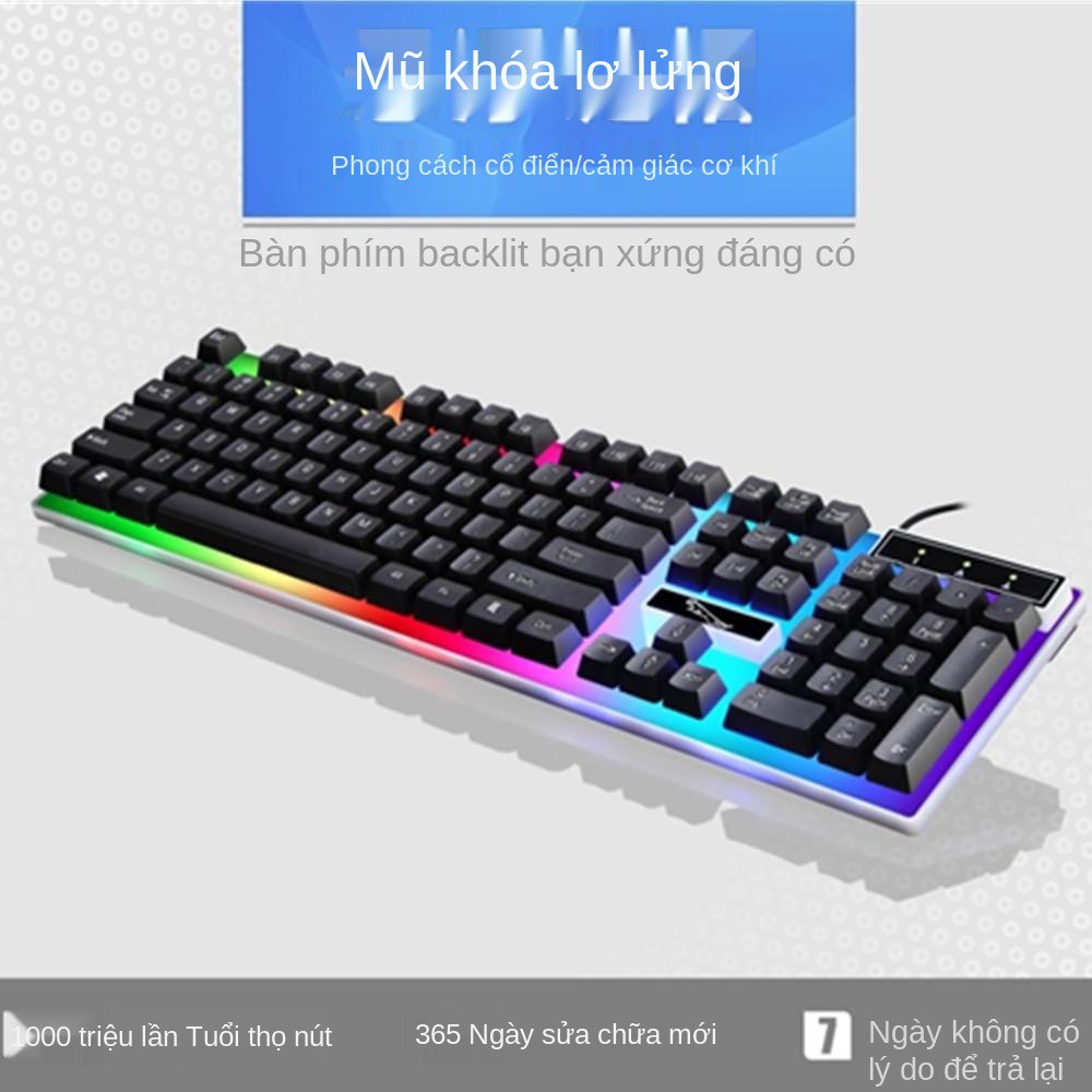 Theo dõi Bàn phím và chuột Spotlight Leopard Cáp giao diện USB Máy tính chơi game bị treo xách tay để ánh sáng | BigBuy360 - bigbuy360.vn