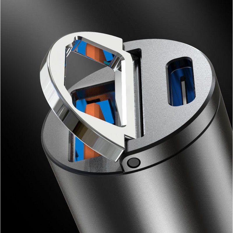 Tẩu Sạc Nhanh USB 3.0 30W PD+PD+PD 4.0 Cho Xe Hơi