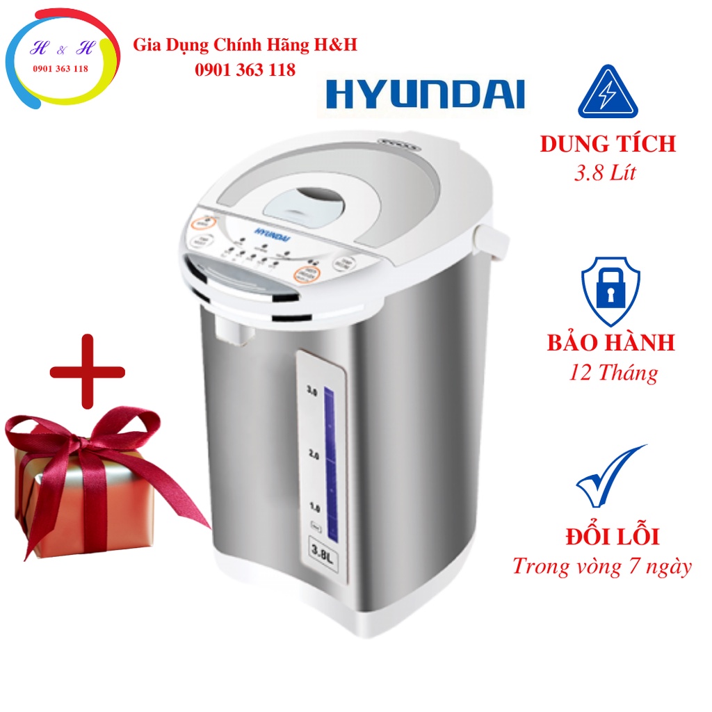 Phích điện tử Huyndai, HDE 5100, 3.8 lít, Bảo hành 12 tháng
