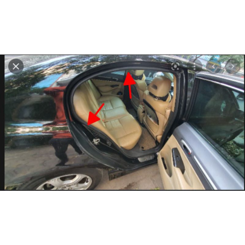 Zoăng/Gioăng khung cửa honda city 2014-2019,màu đen ron khung cửa honda