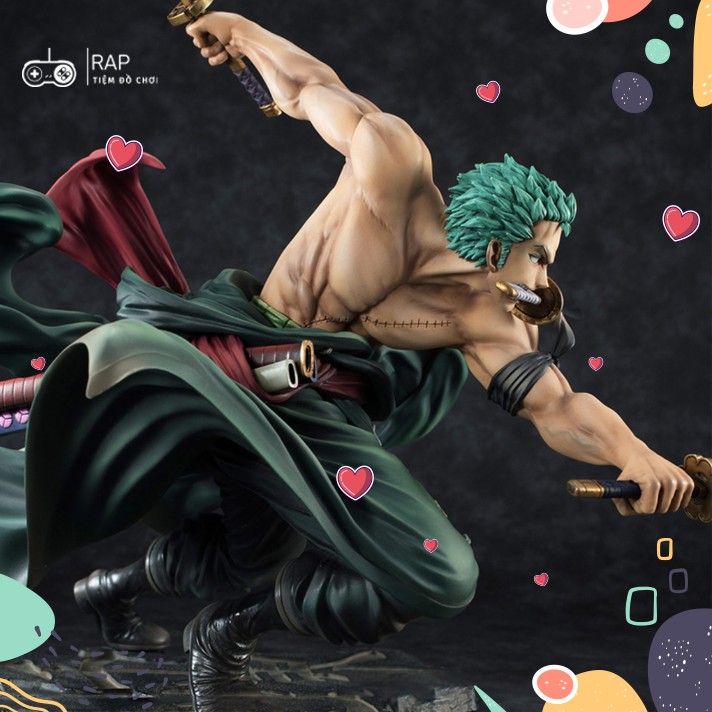 Mô hình Figure Roronoa Zoro 3000 Thế Giới hoạt hình Anime Nhật Bản cao 20cm, nặng 750G full box - Figure One Piece Ráp