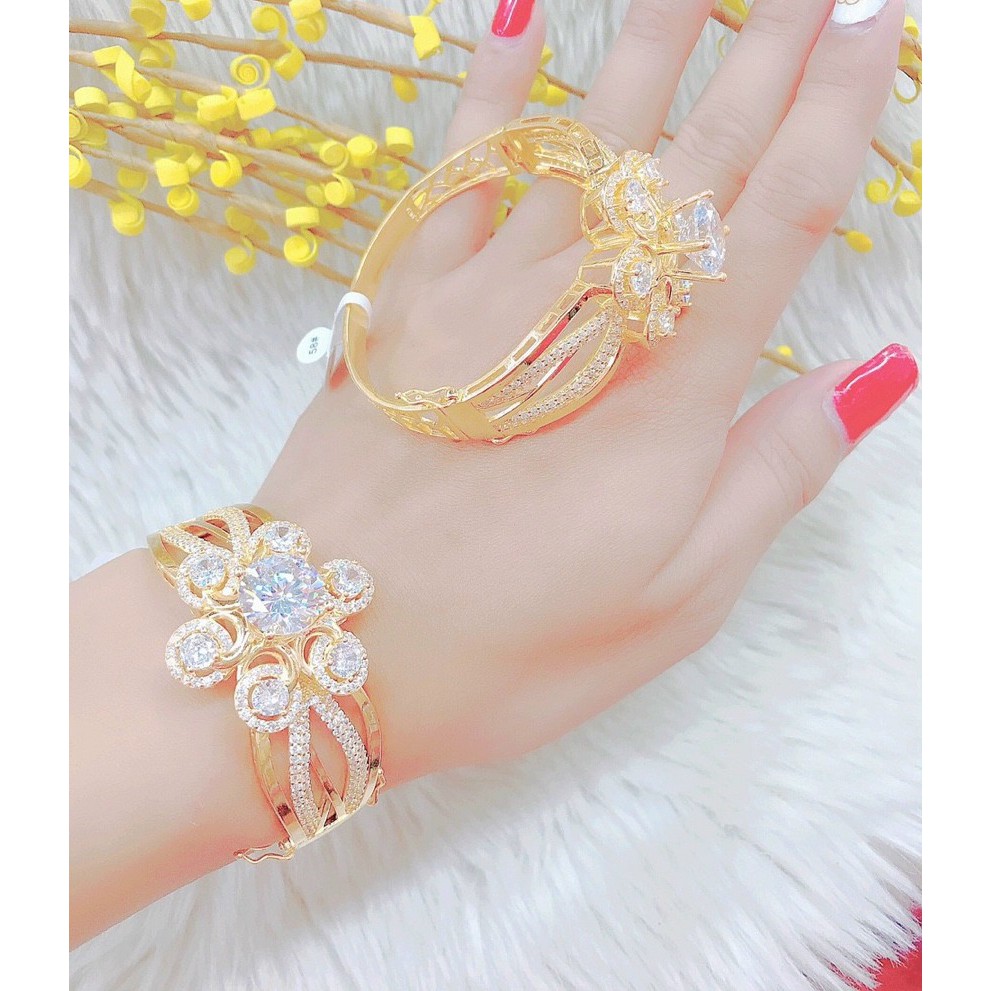 [ Mẫu Cực Đẹp ] Vòng Tay Nữ Mạ Vàng 18K 161R0903 - Mang Đi Chơi, Đi Tiệc Rất Đẹp - Mang Đi chơi, đi tiệc cực sang