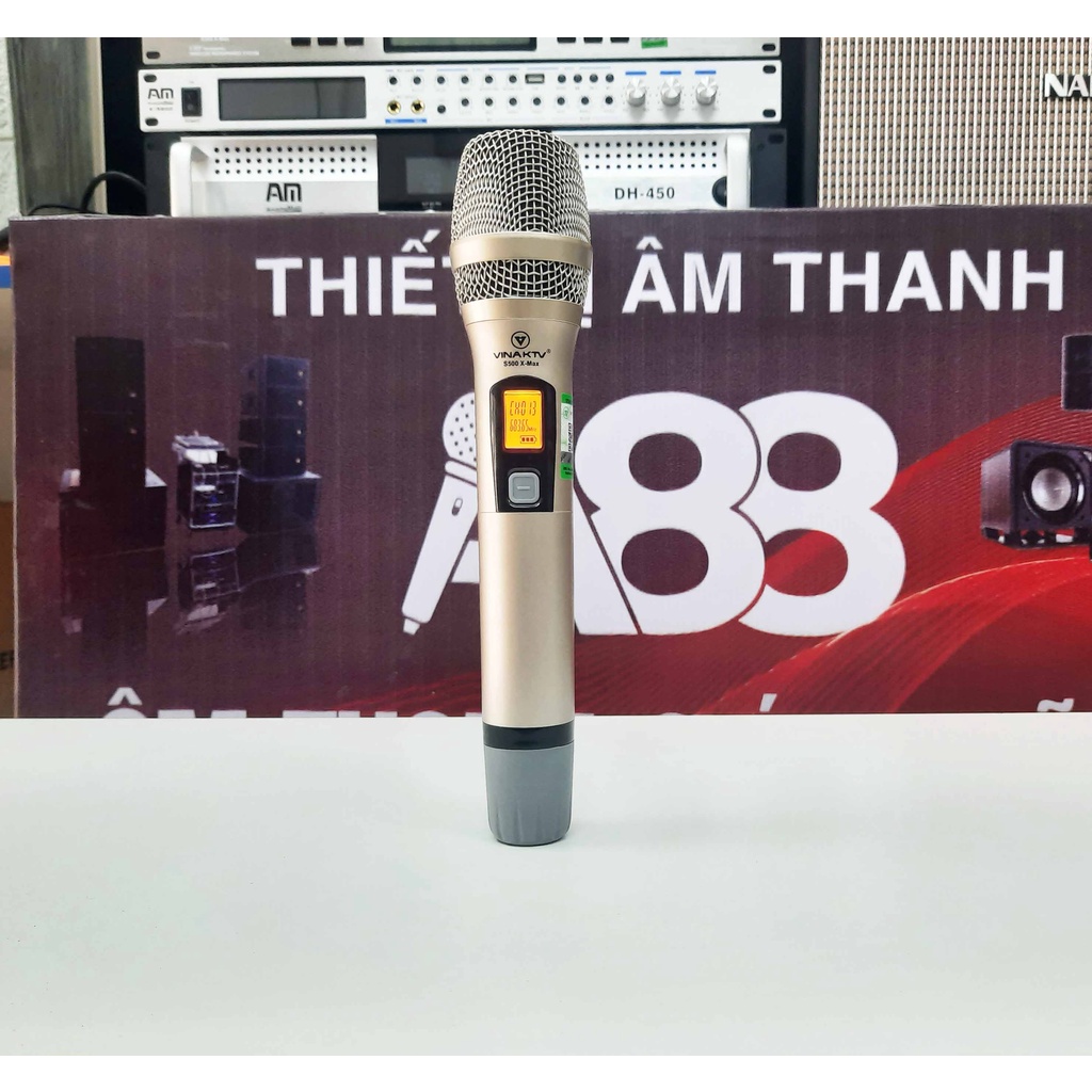 Micro không dây VinaKTV S500X Max - Hàng chính hãng - Bảo hành 12 Tháng