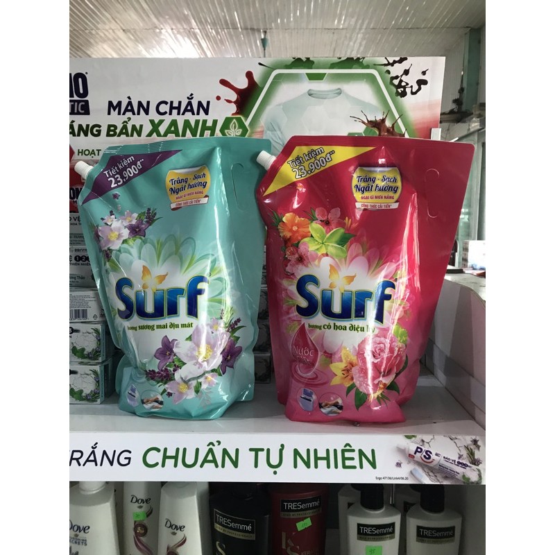 Nước Giặt Surf Túi 3,5kg Hương Hoa Cỏ/Sương Mai