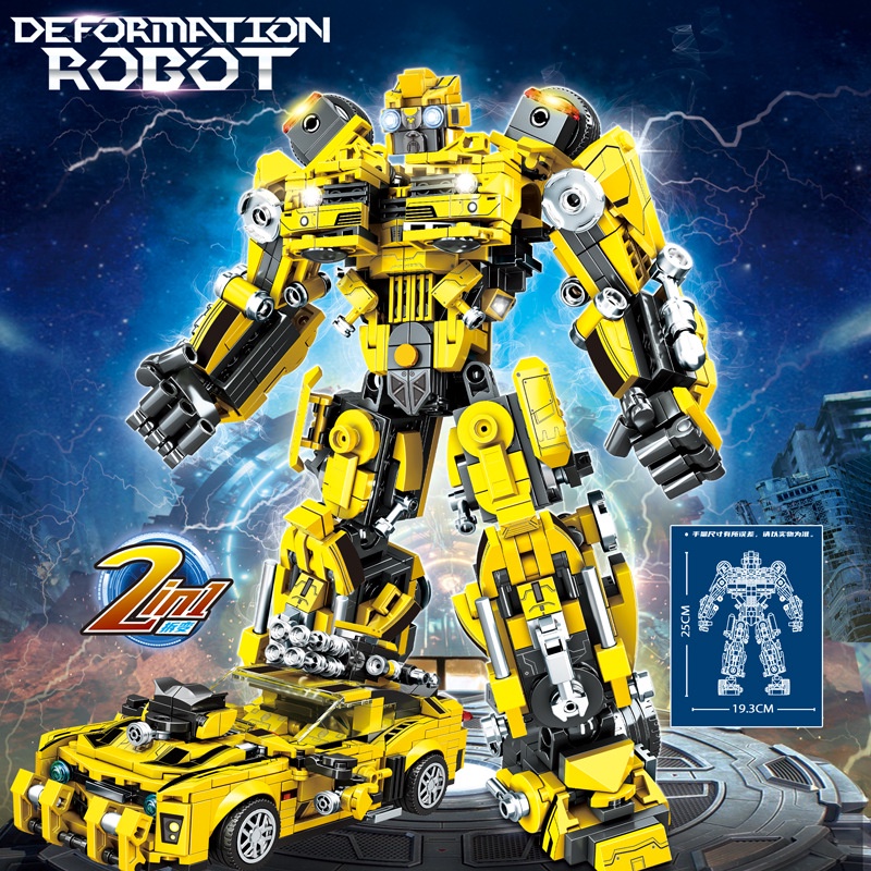 BỘ ĐỒ CHƠI XẾP HÌNH ROBOT Transformer BUMBLEBEE - Lắp Ráp Robot Người Máy Biến Hình