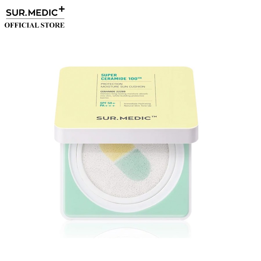 Phấn Nước Che Phủ Hoàn Hảo Sur.Medic+ Super Ceramide 100™ Protection Moisture Sun Cushion SPF50+ PA++++ 15g | BigBuy360 - bigbuy360.vn