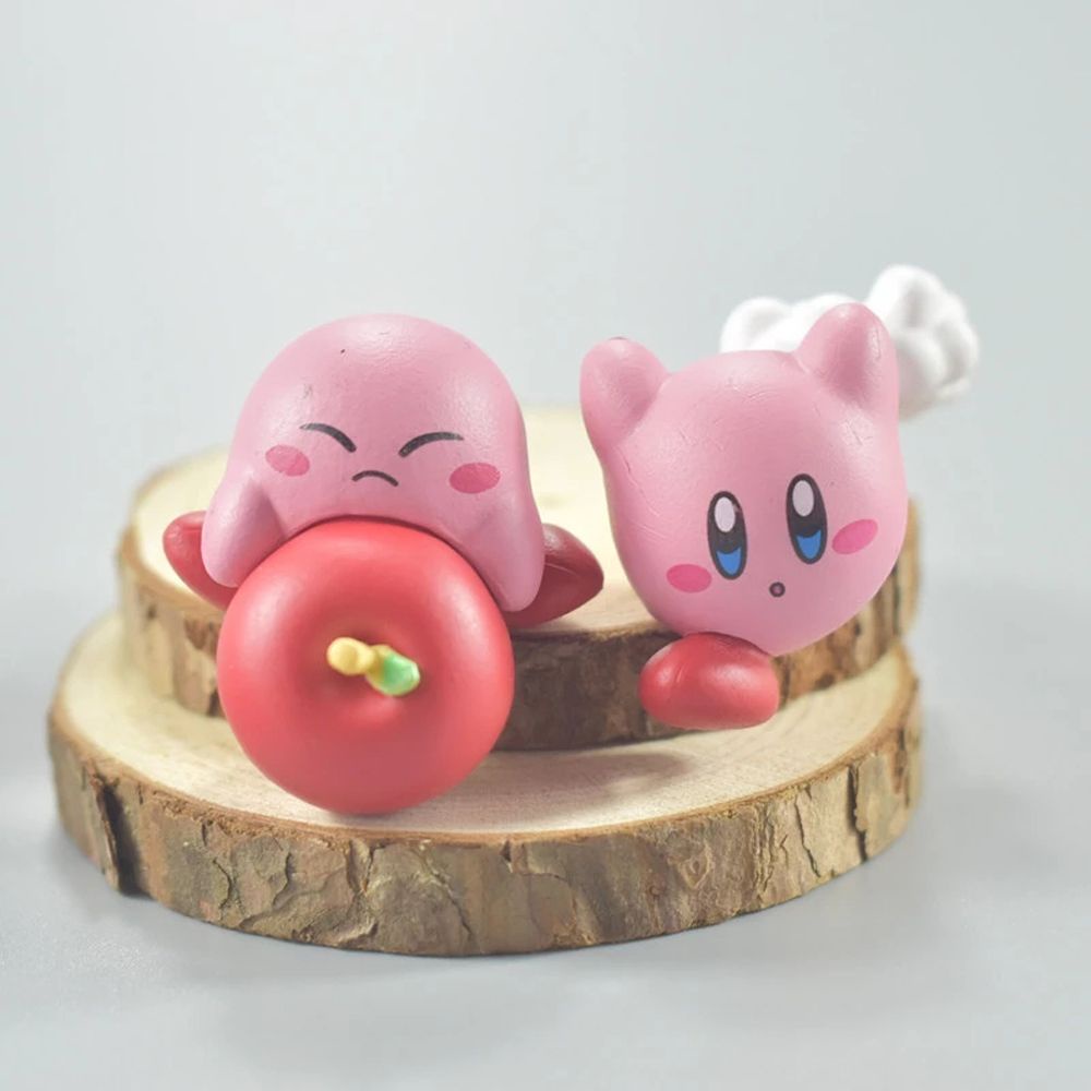 Mô hình nhân vật hoạt hình Kirby nhỏ xinh có muỗng dễ thương dùng làm quà tặng xinh xắn cho bé