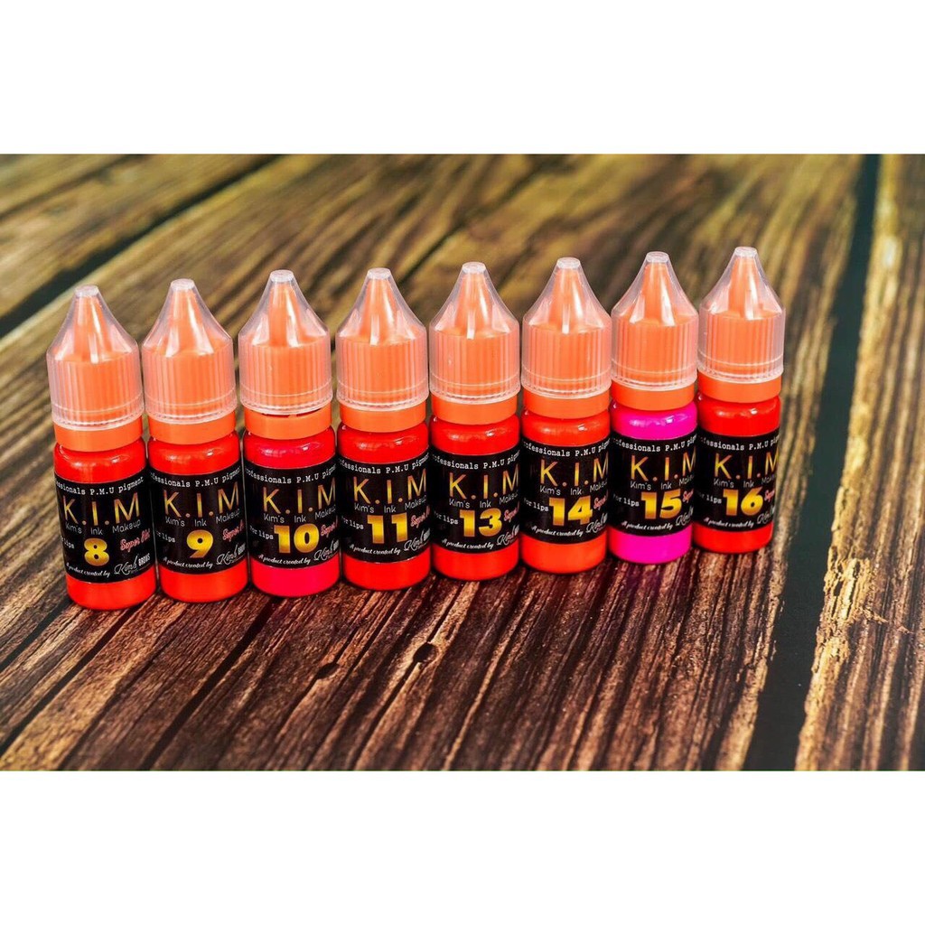 Mực Phun Thiên Kim chính hãng 10ml - Mực phun xăm môi mày Bám màu - Lên màu chuẩn tông cho xăm thẩm mỹ và điêu khắc