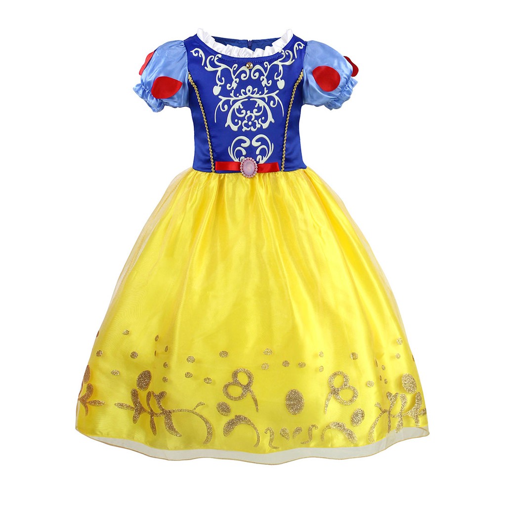 Chrismas Costume Girls Dress Snow White Princess Costume for Girls Halloween Birthday Party Cosplay Gift