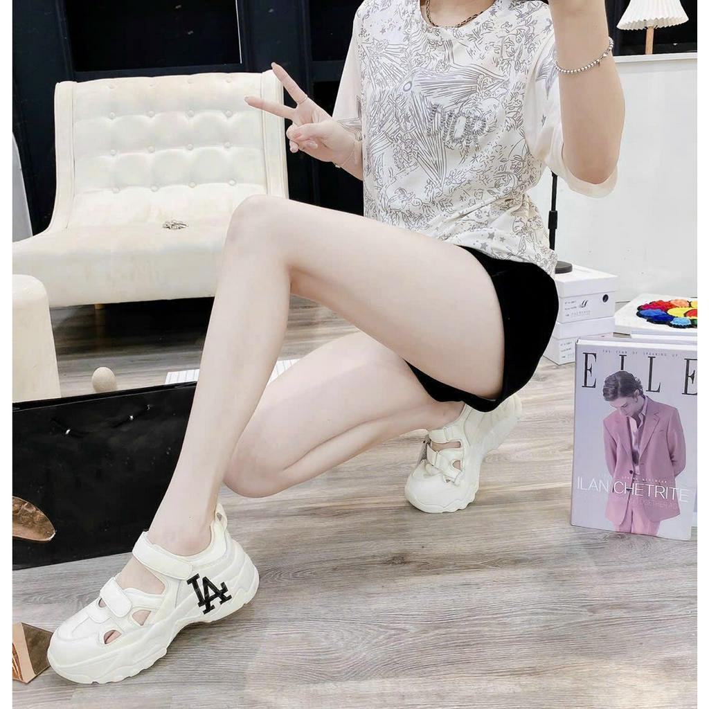 Giày nữ quai dán thể thao fullbox cao cấp đế cao êm chân
