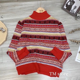 Áo len thổ cẩm hàng qc cao cấp