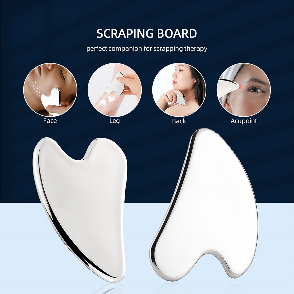 Dụng cụ mát xa mặt FOREVERLILY phong cách truyền thống bằng thép không