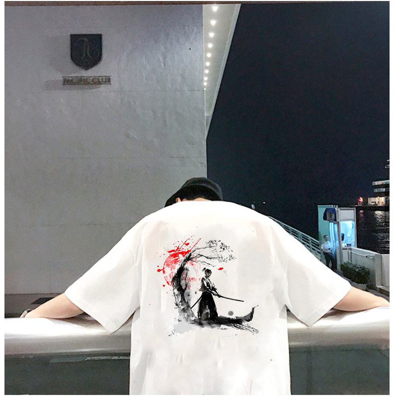 Áo thun unisex form rộng phong cách Nhật Bản đẹp độc lạ vải dày mịn 2019T1628