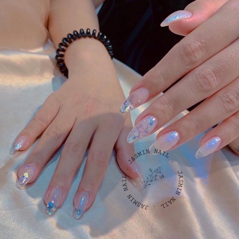 [Mã NHUQAD giảm 10% đơn 100k] Nailbox móng thiết kế sẵn mẫu mắt mèo ẩn bướm phản quang