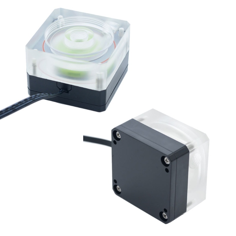 Máy bơm nước làm mát PUB-SZM6 siêu mỏng PWM điều khiển tốc độ dòng chảy rộng 4cm 500L hỗ trợ bể OD50