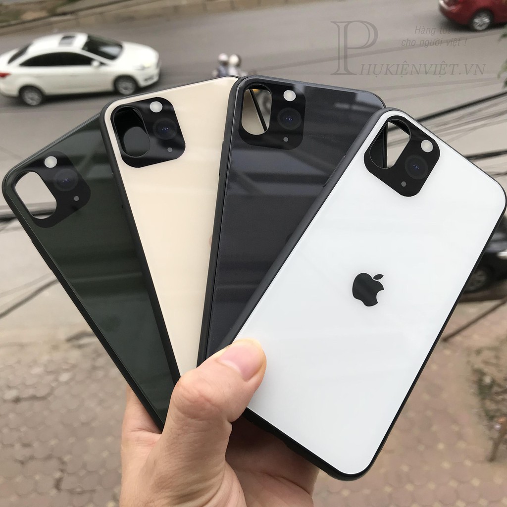 Ốp Kính Giả Ip 11cho iPhone 6/6S/6plus/6splus/7/8/7plus/8plus/X/Xs/Xr/Xsmax/11/11Pro/11Promax