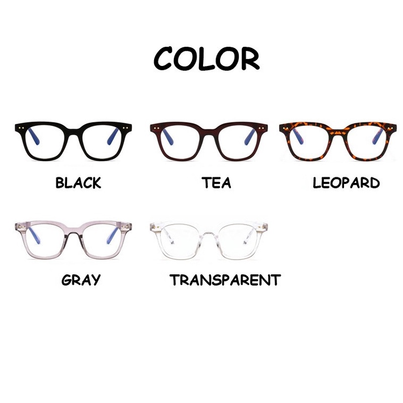 Mắt kính gọng vuông chống ánh sáng xanh phong cách thời trang cho nam nữ