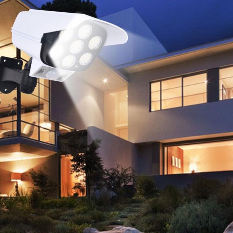 Đèn Năng Lượng Mặt Trời Giả Camera Chống Trộm - Có Điều Khiển Cảm Biến -Chống Nước IP65- GD0059