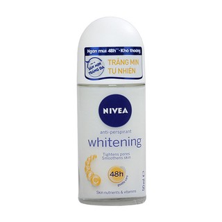 Lăn Khử Mùi Trắng Da Nivea Whitening 48h Anti-Perspirant Roll-On 50ml