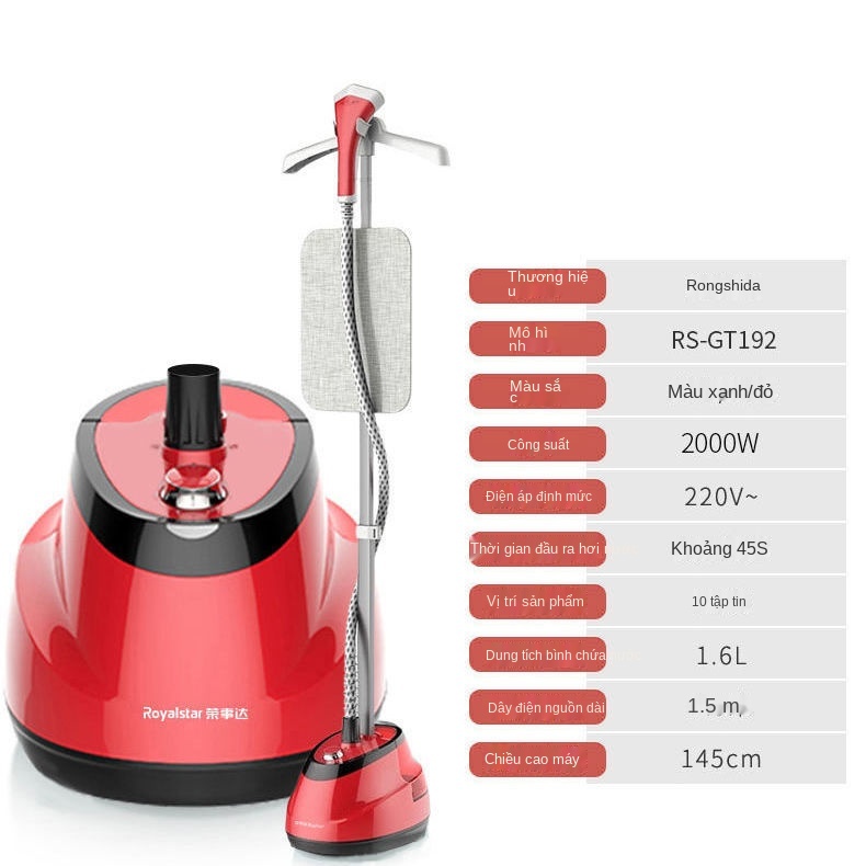 CRongshida GT192 Máy ủi quần áo bằng hơi nước Bàn gia dụng cầm tay nhỏ Giá treo là điện