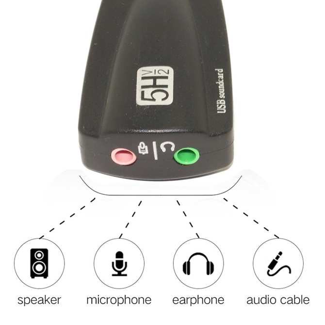 [VIKI-LINK] USB SOUND Dây 5HV2 Chuyển Từ USB Ra Cổng Âm Thanh 3.5