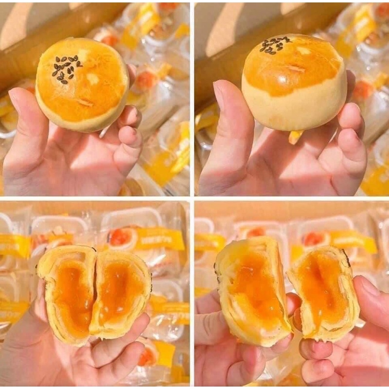 2KG Bánh Pía Trứng Muối Ngàn Lớp Tan Chảy Loại Ngon Nhất - Kimsa Nhân Trứng Muối Tan Chảy Thơm Béo Ăn Là Mê