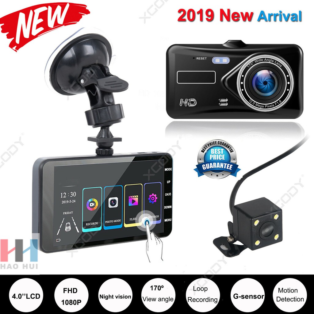 Camera hành trình A6 170 độ WIDE-ANGLE 6G LENS CAR CAMERA màn hình LCD 4.0'' Chất lượng hình ảnh 1080P