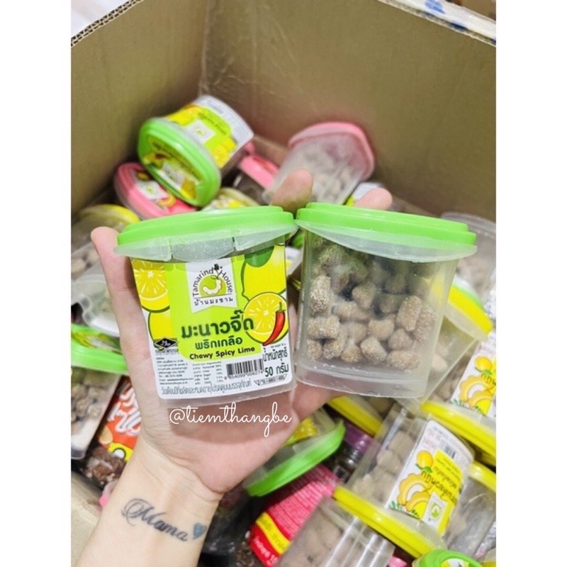 Kẹo Me Thái Có Độ Dai Dẻo Phủ Lớp Mận Bên Ngoài Hũ 50G