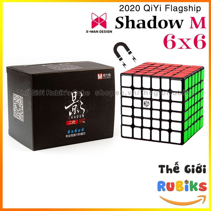 QiYi X-Man Shadow M V2 Rubik 6x6 Có Nam Châm Cao Cấp.